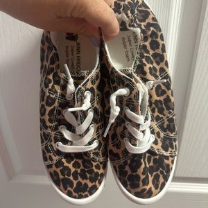 Jenn Ardor Cheetah Canvas Sneakers